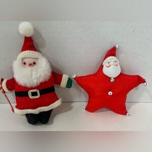 Festive Red Santa Plush Set